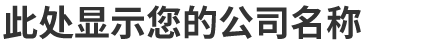 此处显示您的公司名称